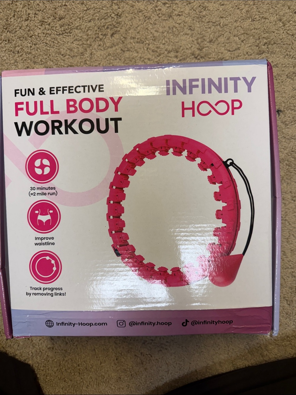 NFINITY  Adjustable Fitness Hoop- blue